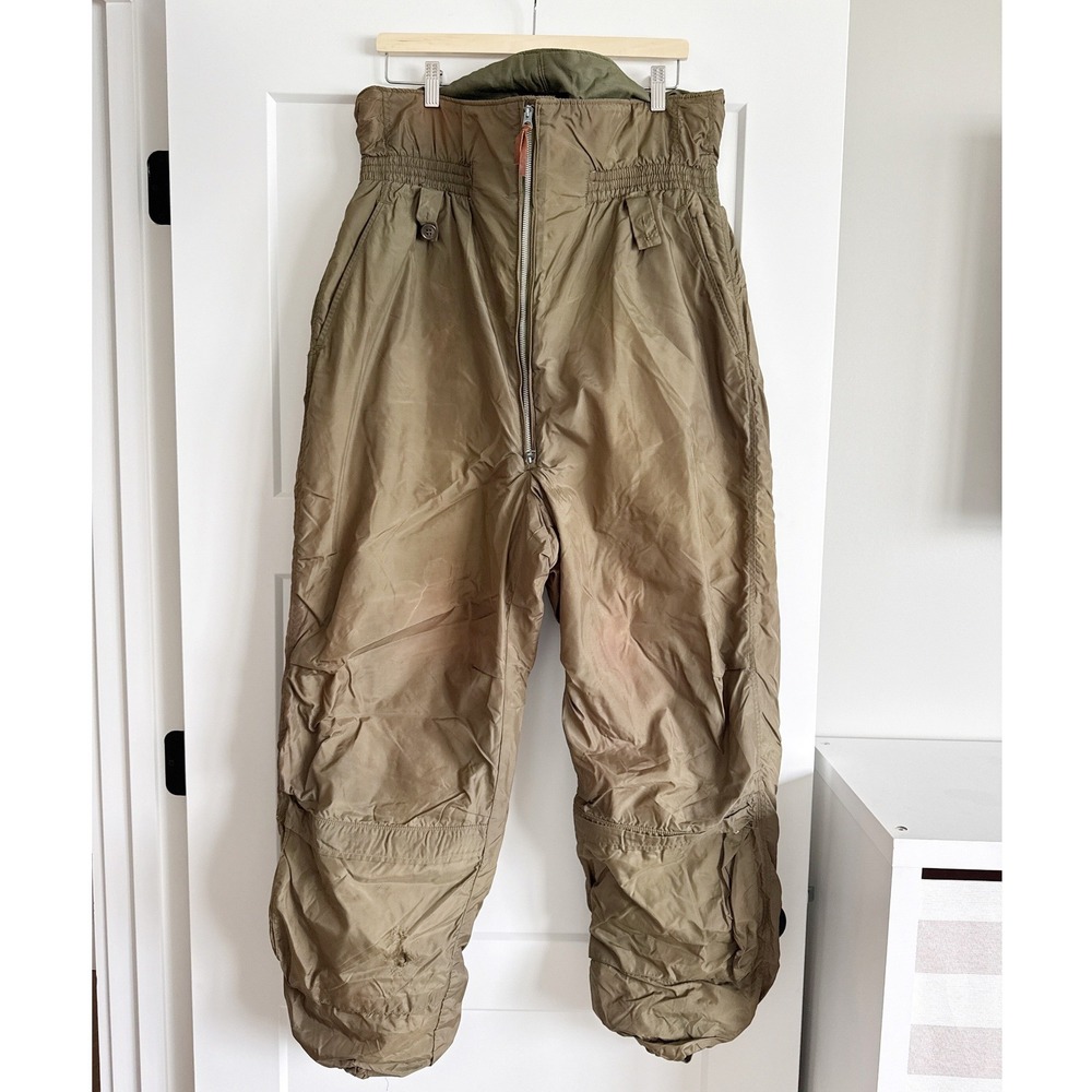 Vintage US Navy USN A-1 Cold Weather Deck Trousers Winter‎ Flying Suit 38R
